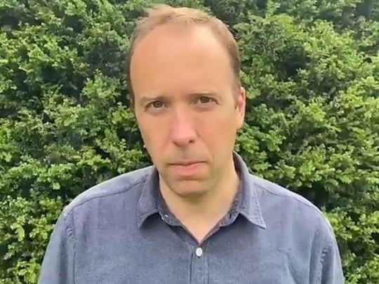 Британський міністр охорони здоров'я Метт Генкок подав у відставку на тлі секс-скандалу