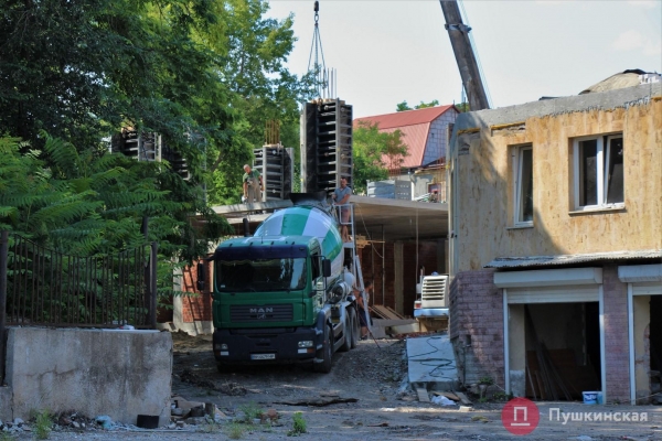 В Одессе бывшее здание церкви реконструируют в отельный комплекс. Фото