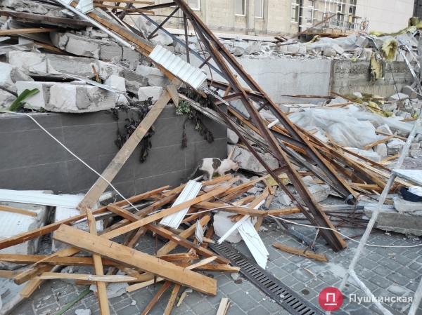 У «Привоза» снесли второй ряд МАФов возле ТЦ, на очереди — оставшиеся на тротуаре цветочники. Фото