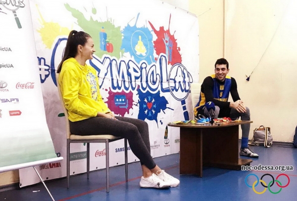 #OlympicLab. Титулованные одесские фехтовальщики встретились с юными спортсменами в рамках проекта НОК Украины