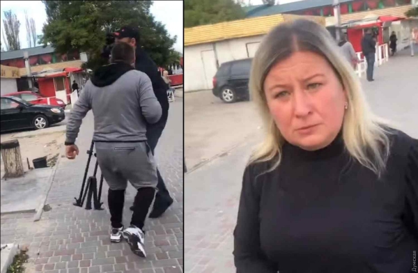 Управляющему ресторана, который напал на журналистов одесского телеканала, сообщили подозрение