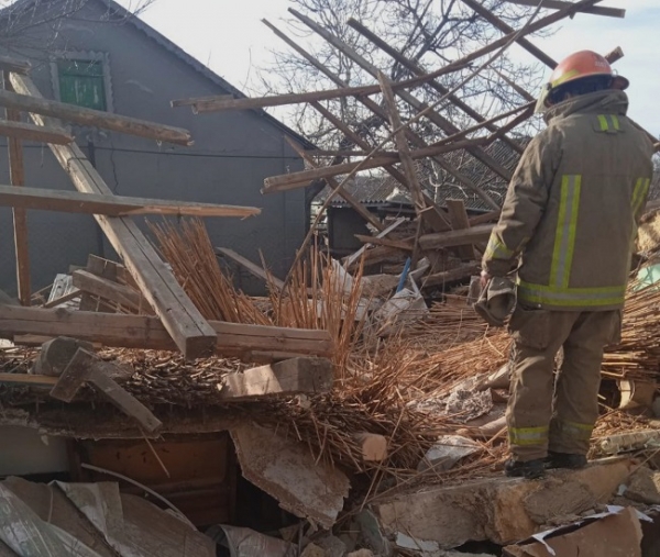Взрыв газового баллона разрушил кухню в селе под Одессой