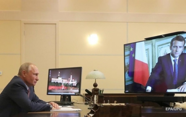 Путин провел телефонные переговоры с Макроном