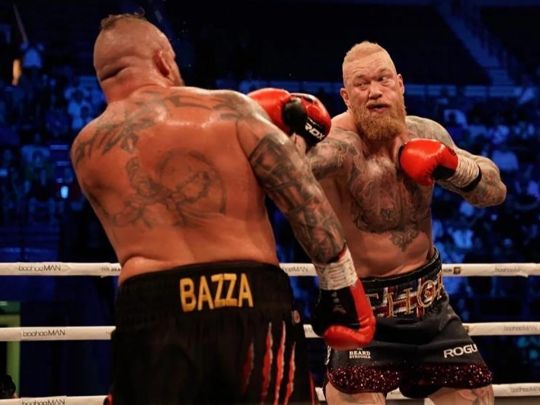Гора з&nbsp;&laquo;Ігри престолів&raquo; ефектно переміг найсильнішу людину планети: відео боксерського бою