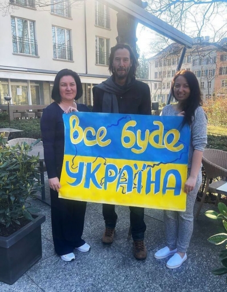 Киану Ривз поддержал Украину. Фото