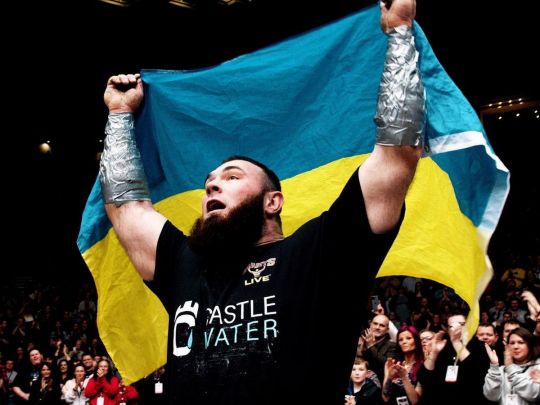Олексій Новіков став найсильнішою людиною Європи та закликав публіку вшанувати пам'ять українських воїнів (відео)