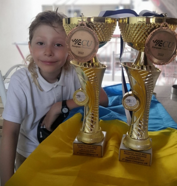 Юний шахіст з Одеси став подвійним чемпіоном Європи