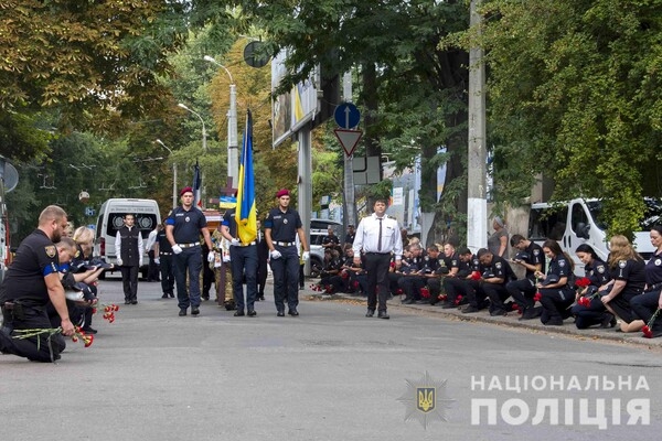 В Одессе простились с полицейским, который погиб на фронте 