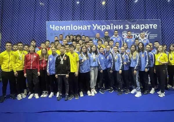 Сборная Одесской области по карате стала лучшей на чемпионате Украины