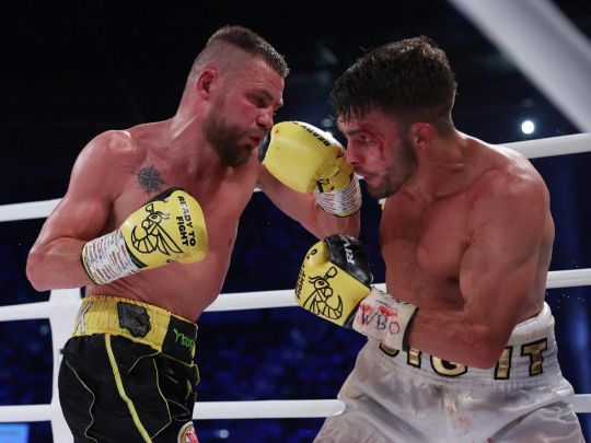 &laquo;Вікінг&raquo; Беринчик захистив чемпіонський пояс у&nbsp;бою зі&nbsp;старим знайомим (відео)