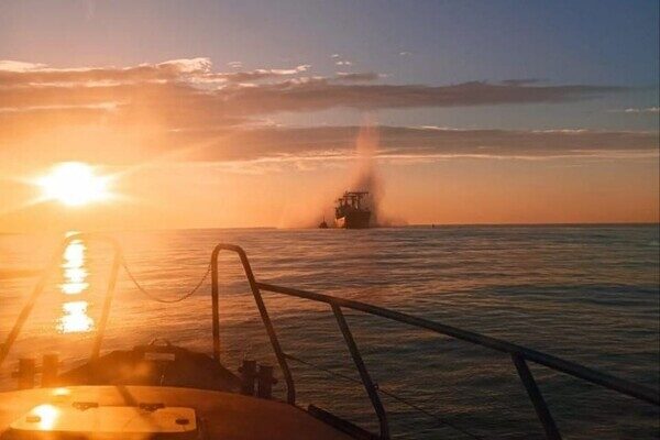 В Черном море на мине подорвалось судно, следовавшее в Одесскую область 