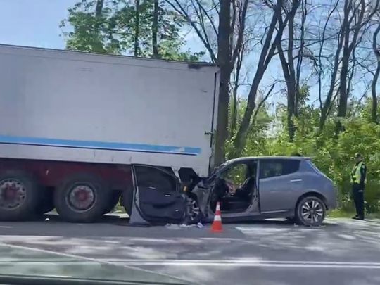 Смертельна ДТП поблизу Львова: вантажівка зіткнулася з&nbsp;легковиком, загинула жінка-водій
