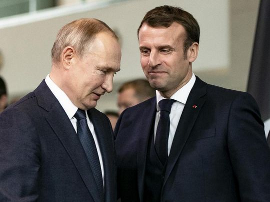 путін не хоче миру в Україні: Макрон про наміри російського диктатора