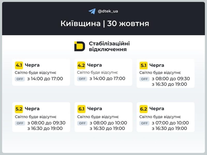 Україна перейшла на&nbsp;аварійні відключення: де&nbsp;й&nbsp;на скільки вимкнуть