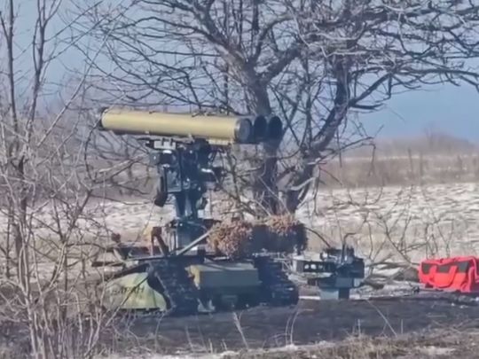 Окупанти похвалилися надходженням на&nbsp;фронт нового наземного робота, але є&nbsp;два нюанси